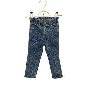 ⭐️ 5/$30 Gap Kids Floral Denim Jeans size 18-24 Months